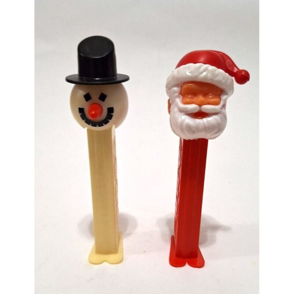 PEZ Dispensers Santa Claus Snowman 1990s and 1970s Vintage Slovenia Nostalgia